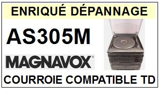 MAGNAVOX AS305M  Courroie Tourne-disques <BR><small>sc 2014-06</small>