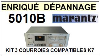 MARANTZ 5010B  <BR>kit 3 courroies pour platine k7 (<b>set belts</b>)<small> 2017 AVRIL</small>