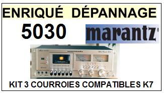 MARANTZ 5030  <BR>kit 3 courroies pour platine k7 (<b>set belts</b>)<small> 2016-12</small>