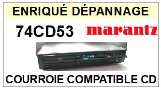 MARANTZ 74CD53  <br>Courroie pour lecteur CD (<b>Cd player square belt</b>)<small> 2017 SEPTEMBRE</small>