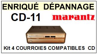 MARANTZ-CD11 CD-11-COURROIES-COMPATIBLES