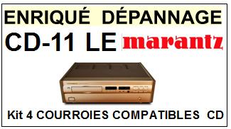 MARANTZ CD11LE CD-11 LE (limited edition) <br>kit 4 Courroies pour platine CD(set belts)<small> 2015-12</small>