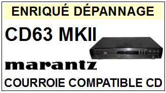 MARANTZ CD63MKII CD-63 MKII Courroie Platine CD <br><small>a 2014-02</small>