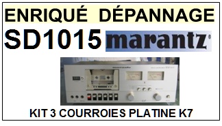 MARANTZ SD1015  <BR>kit 3 courroies pour platine k7 (<b>set belts</b>)<small> 2016-12</small>