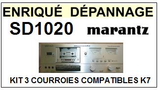 MARANTZ SD1020  <BR>kit 3 courroies pour platine k7 (<b>set belts</b>)<small> 2017 MAI</small>