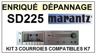 MARANTZ<br> SD225  kit 3 Courroies (set belts) Platine K7 <br><small>a 2015-08</small>
