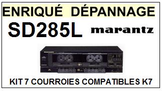 MARANTZ  SD285L    kit 7 Courroies Compatibles Platine K7