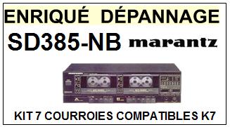 MARANTZ<br> SD385NB kit 7 courroies (set belts) pour platine K7 <br><small>a 2015-01</small>
