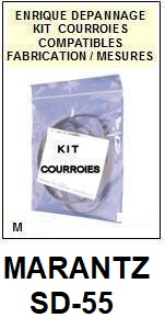 MARANTZ <br>SD55 SD-55 kit 2 Courroies Platine K7 <br><small>a 2014-09</small>