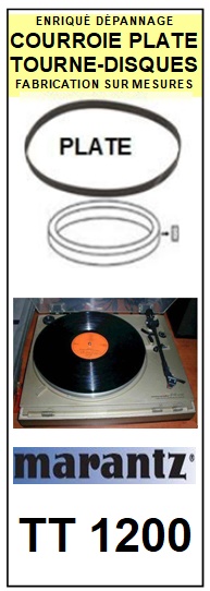 MARANTZ TT1200  <br>Courroie plate d'entrainement tourne-disques (<b>flat belt</b>)<small> 2017-02</small>