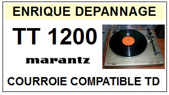 MARANTZ TT1200  <br>Courroie plate d'entrainement tourne-disques (<b>flat belt</b>)<small> 2017-02</small>