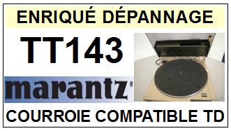 MARANTZ<br> TT143  courroie (flat belt) pour tourne-disques <BR><small>sc+bras 2015-07</small>