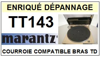 MARANTZ<BR> TT143  courroie (square belt)  pour bras tangentiel <br><SMALL>sc+bras 2015-07</small>