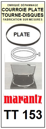 MARANTZ TT153 <br>courroie pour tourne-disques (flat belt)<small> 2015-11</small>