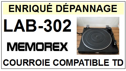 MEMOREX-LAB302 LAB-302-COURROIES-ET-KITS-COURROIES-COMPATIBLES