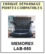 MEMOREX-LAB550  LAB-550-POINTES-DE-LECTURE-DIAMANTS-SAPHIRS-COMPATIBLES