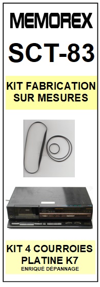 MEMOREX-SCT83 SCT-83-COURROIES-ET-KITS-COURROIES-COMPATIBLES