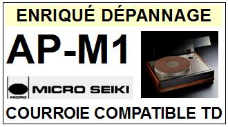 MICRO SEIKI<br> APM1 AP-M1 Courroie pour tourne-disques (belt) <BR><small>a 2014-11</small>