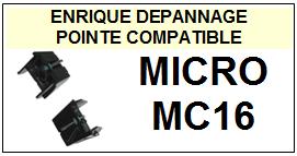 MICRO SEIKI-MC16-POINTES-DE-LECTURE-DIAMANTS-SAPHIRS-COMPATIBLES