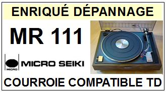 MICRO SEIKI MR111 MR-111 Courroie Tourne-disques <BR><small>a 2014-01</small>