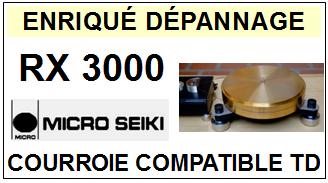 MICRO SEIKI RX3000 RX-3000 Courroie Tourne-disques <BR><small>a 2014-06</small>