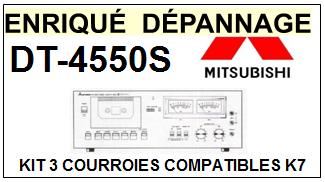 MITSUBISHI DT4550S DT-4550S kit 3 Courroies Platine K7 <br><small> 2014-01</small>