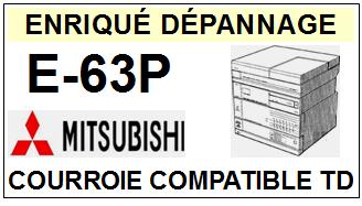 MITSUBISHI<br> E63P E-63P courroie (flat belt) pour tourne-disques <BR><small> 2015-07</small>