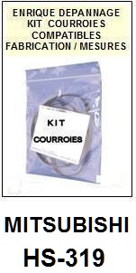 MITSUBISHI-HS319 HS-319-COURROIES-COMPATIBLES