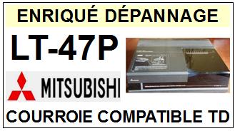 MITSUBISHI<br> LT47P LT-47P courroie (flat belt) pour tourne-disques <BR><small>a 2015-07</small>