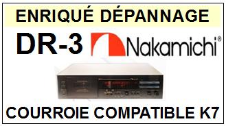 NAKAMICHI DR3 DR-3 Courroie Platine K7 <br><SMALL>a 2014-04</small>