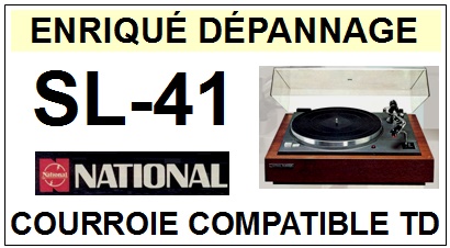 NATIONAL<br> SL41 SL-41 courroie (flat belt) pour tourne-disques<small> 2015-09</small>