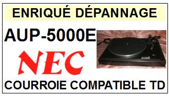 NEC<br> AUP5000E AUP-5000E courroie (flat belt) pour tourne-disques <BR><small>a 2015-01</small>