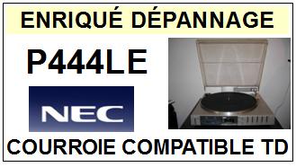 NEC P444LE <br>Courroie plate d\'entrainement tourne-disques (<b>flat belt</b>)<small> 2016-01</small>