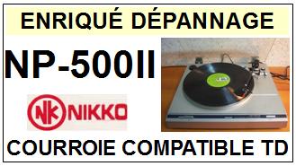 NIKKO-NP500II NP-500II-COURROIES-COMPATIBLES