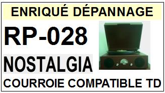 NOSTALGIA-RP028 RP-028-COURROIES-ET-KITS-COURROIES-COMPATIBLES