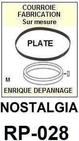 NOSTALGIA <br>Platine RP028 RP-028 Courroie Tourne-disques <BR><small>sc 2014-10</small>