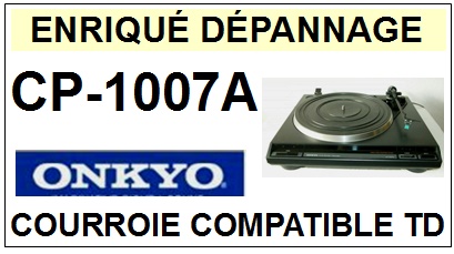 ONKYO-CP1007A CP-1007A-COURROIES-COMPATIBLES