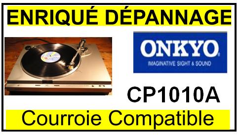 ONKYO    CP1010A Courroie compatible TOURNE-DISQUES ONKYO