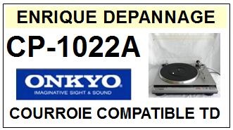 ONKYO-CP1022A CP-1022A-COURROIES-COMPATIBLES