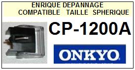 ONKYO-CP1200A  CP-1200A-POINTES-DE-LECTURE-DIAMANTS-SAPHIRS-COMPATIBLES