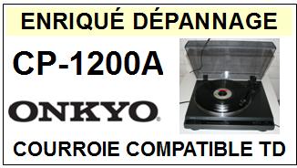 ONKYO-CP1200A CP-1200A-COURROIES-COMPATIBLES