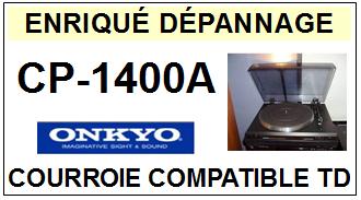 ONKYO-CP1400A CP-1400A-COURROIES-COMPATIBLES