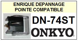 ONKYO-DN74ST DN-74ST-POINTES-DE-LECTURE-DIAMANTS-SAPHIRS-COMPATIBLES