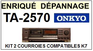 ONKYO-TA2570 TA-2570-COURROIES-COMPATIBLES