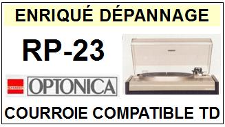 OPTONICA  RP23  RP-23 SYSTME 23  Courroie Compatible Tourne-disques