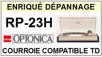 OPTONICA  RP23H  RP-23H SYSTME 23H  Courroie Compatible Tourne-disques