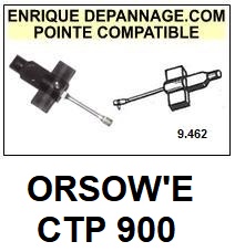 ORSOW'E platine CTP900  Pointe de lecture Compatible Saphir sphrique