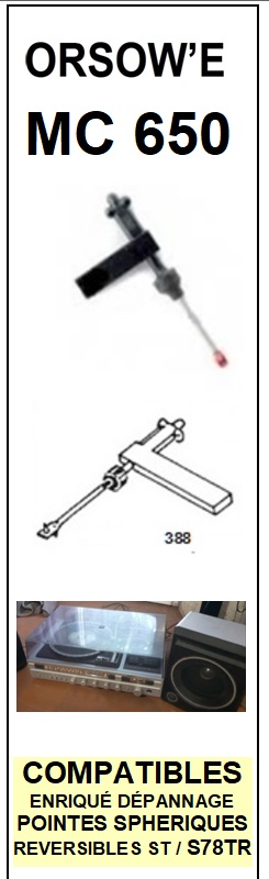 ORSOW'E-MC650-POINTES-DE-LECTURE-DIAMANTS-SAPHIRS-COMPATIBLES