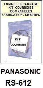 PANASONIC-RS612 RS-612-COURROIES-ET-KITS-COURROIES-COMPATIBLES