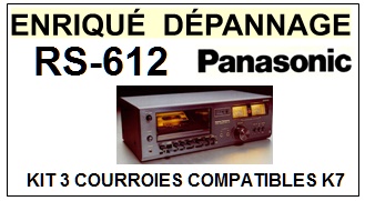 PANASONIC-RS612 RS-612-COURROIES-ET-KITS-COURROIES-COMPATIBLES